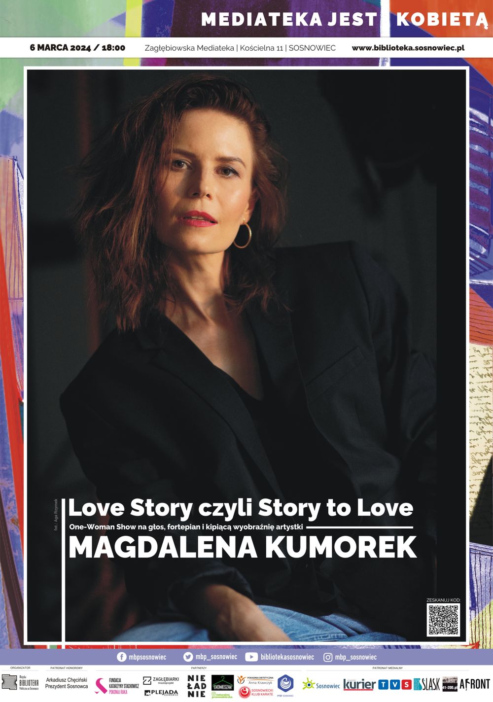 Mediateka jest Kobietą 2024 – „Love Story, czyli story to love” - koncert Magdaleny Kumorek [6.03.2024]