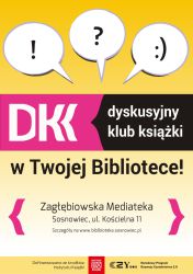 DKK dyskusyjny klub książki plakat